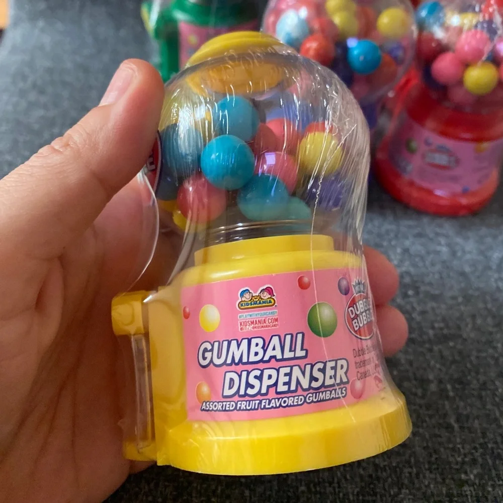 Set of 6 Mini Gumball Machine Dispenser Party Favors